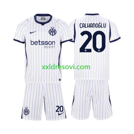 Inter Milan Hakan Calhanoglu 20 Gostujući Dječji Nogometni Dres 2026-2027 Inter Milan Hakan Calhanoglu 20 Gostujući Dječji Nogometni Dres 2026-2027